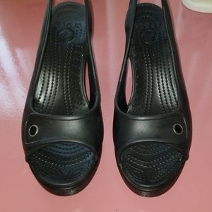 Crocs wedges size 8